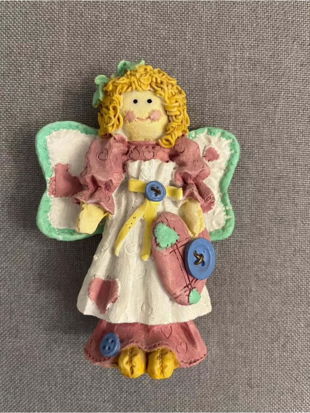 Handcrafted Pink and Cream Angel